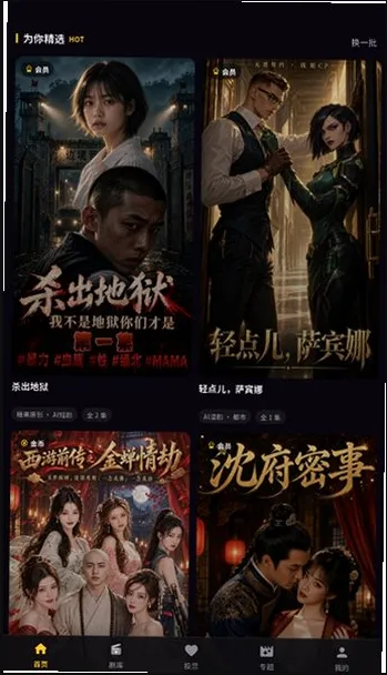 糖果短剧App首页